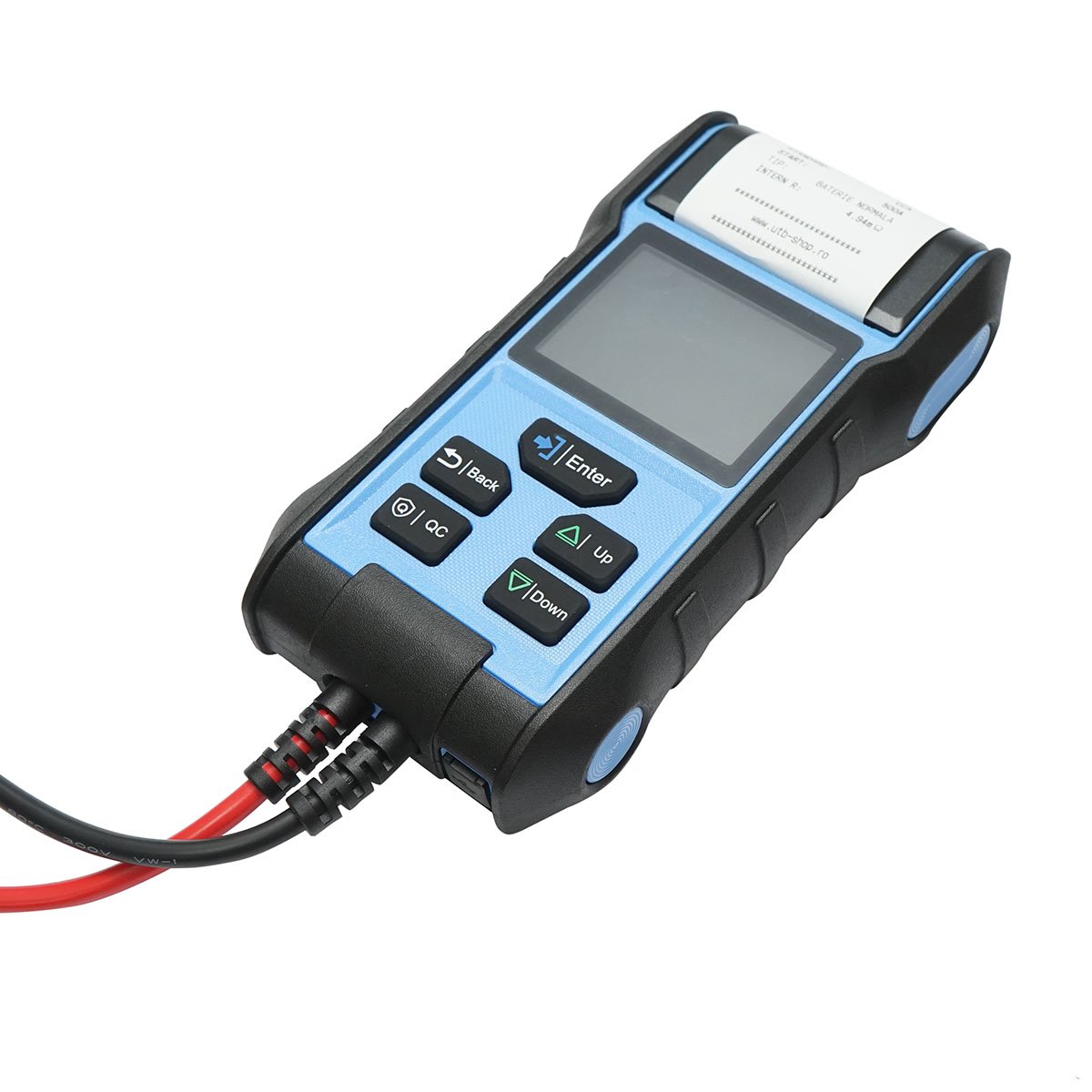 Tester baterie digital cu imprimanta 12-24V, testare 3-360 Ah, protectie polaritate inversa, afisaj LCD color